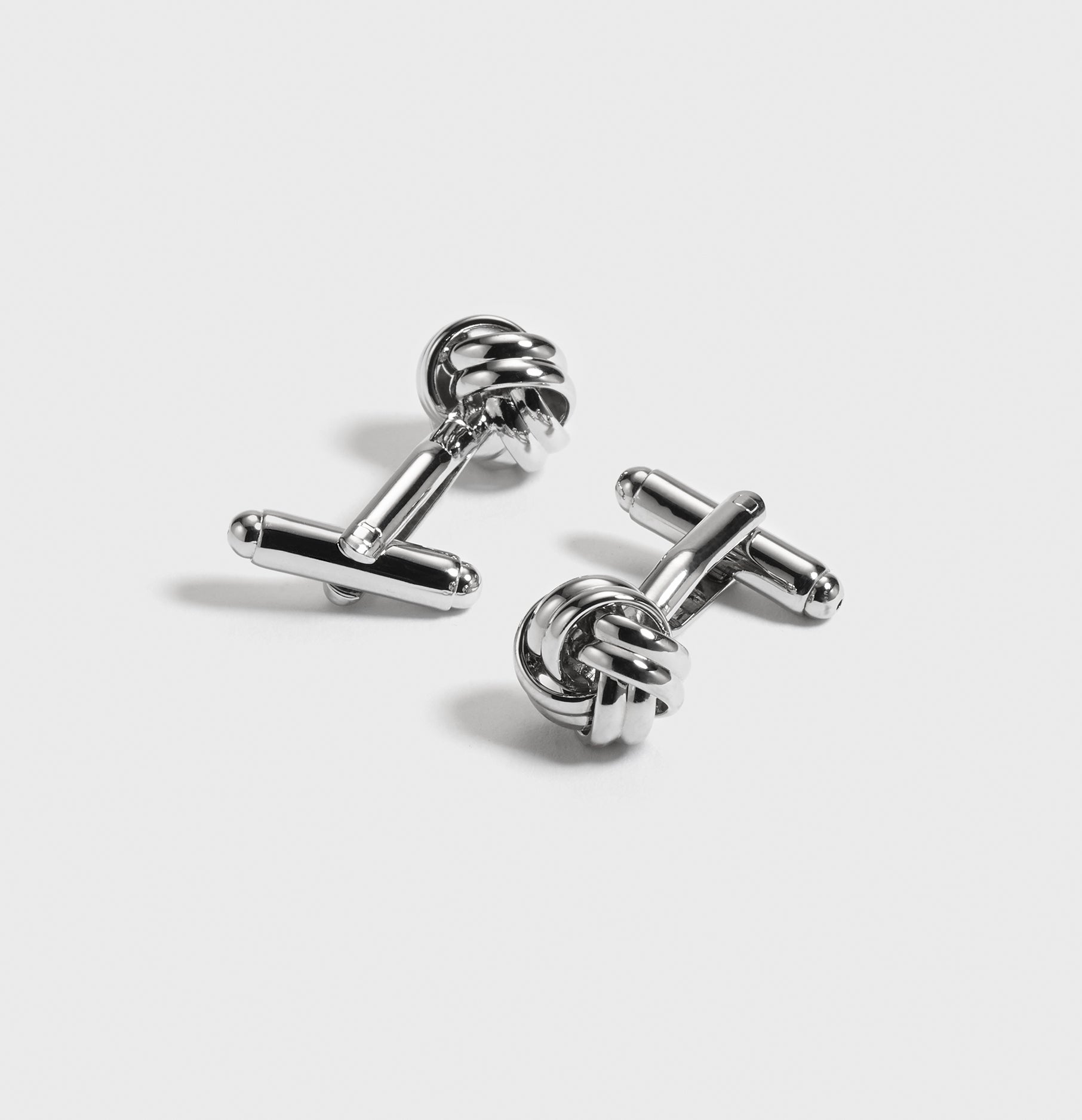 Brushed hot sale silver cufflinks